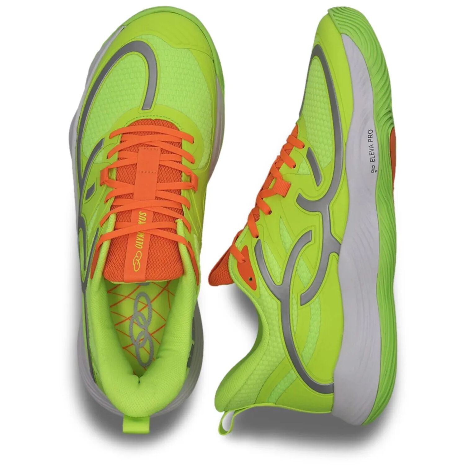 Zapatilla Voleibol Hombre Quadra Br1 Verde Ne&oacute;n image number 2.0